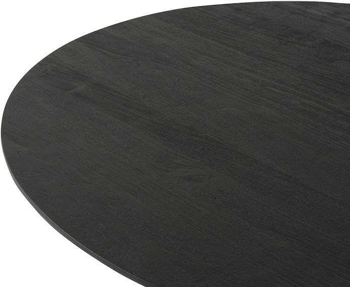 Eetkamertafel 130 Acaciahout Zwart