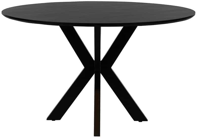Eetkamertafel 150 Acaciahout Zwart Eetkamertafel 150 Acaciahout Zwart