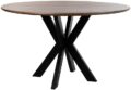 Eetkamertafel Ø120, mango bruin-walnoot