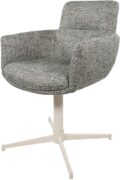 William armstoel - gebroken wit draaipoot 360° - Field - Groen 356 (set van 2)