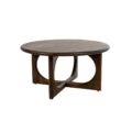 Salontafel Ø80, mango bruin walnoot