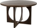 Eetkamertafel Ø130, mango bruin walnoot