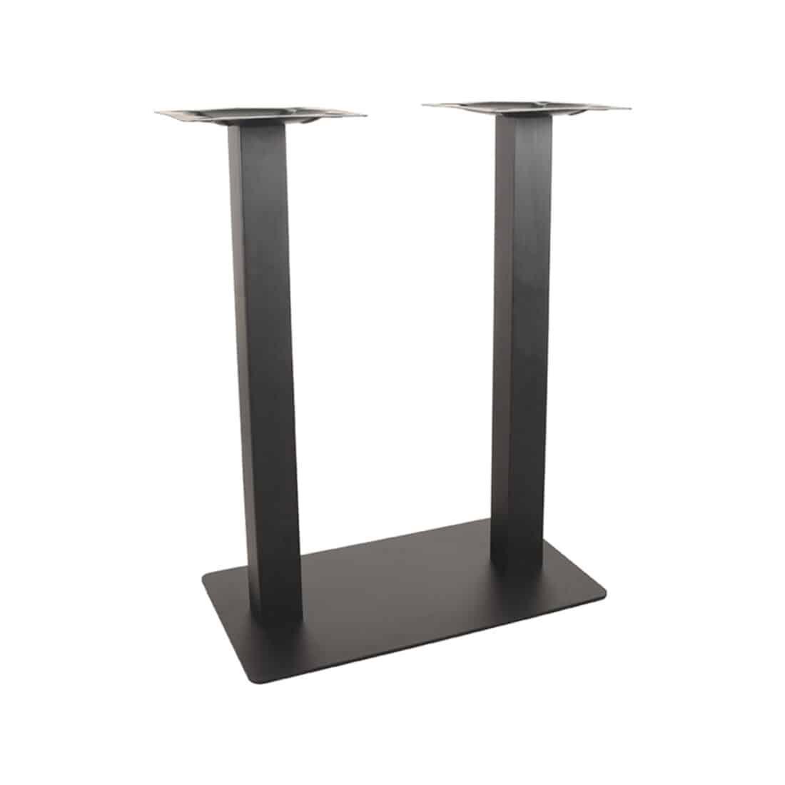 Bartafel Tafelpoot Dubbel 8211 Zwart 8211 Metaal 8211 Hoogte 92 Cm
