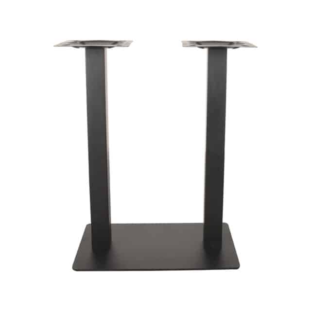 Bartafel Tafelpoot Dubbel 8211 Zwart 8211 Metaal 8211 Hoogte 92 Cm