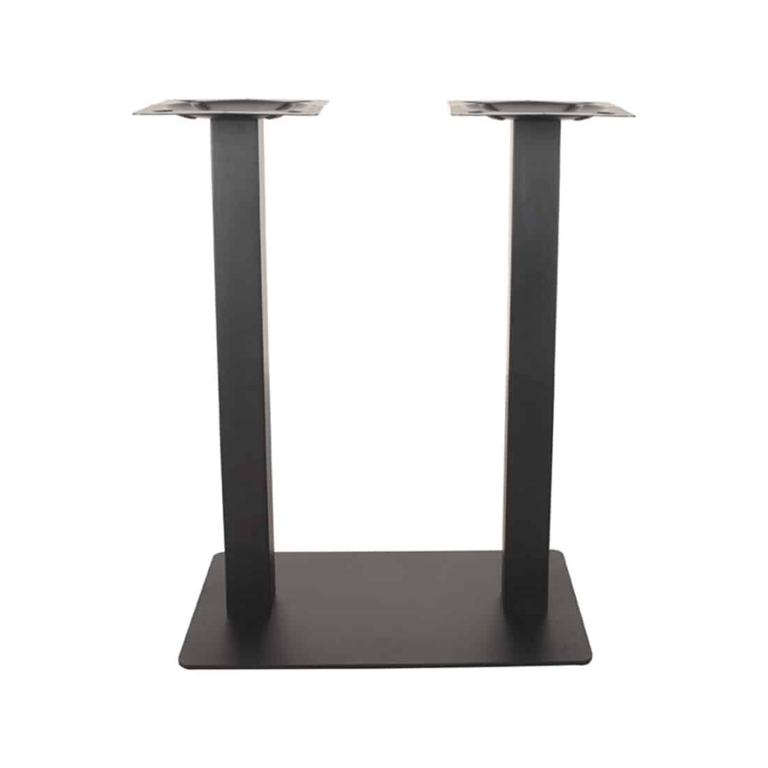Bartafel Tafelpoot Dubbel 8211 Zwart 8211 Metaal 8211 Hoogte 92 Cm