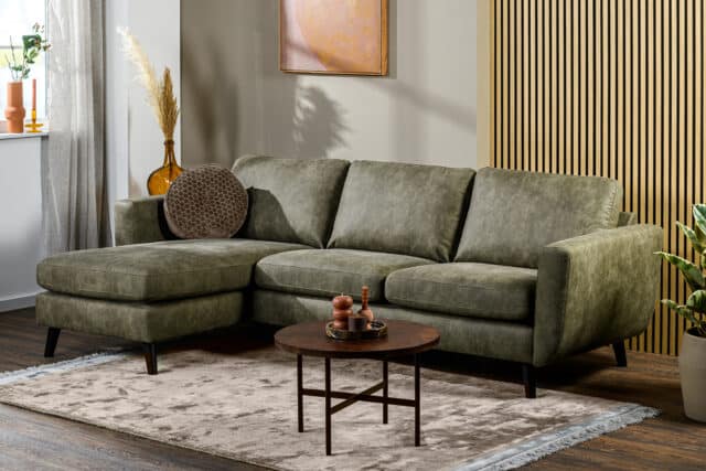 3 Zitsbank Cl L R Stof Savannah S156 Groen
