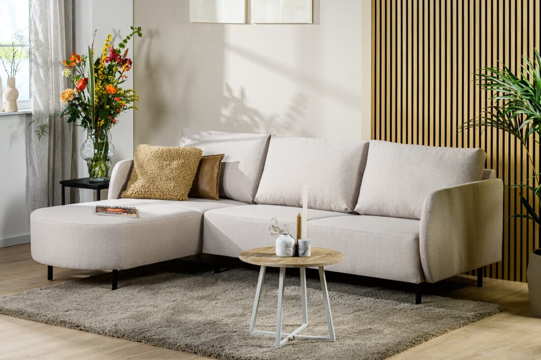 3 Zitsbank Chaise Longue L R Stof Urban U460 Beige 3 Zitsbank Chaise Longue L R Stof Urban U460 Beige