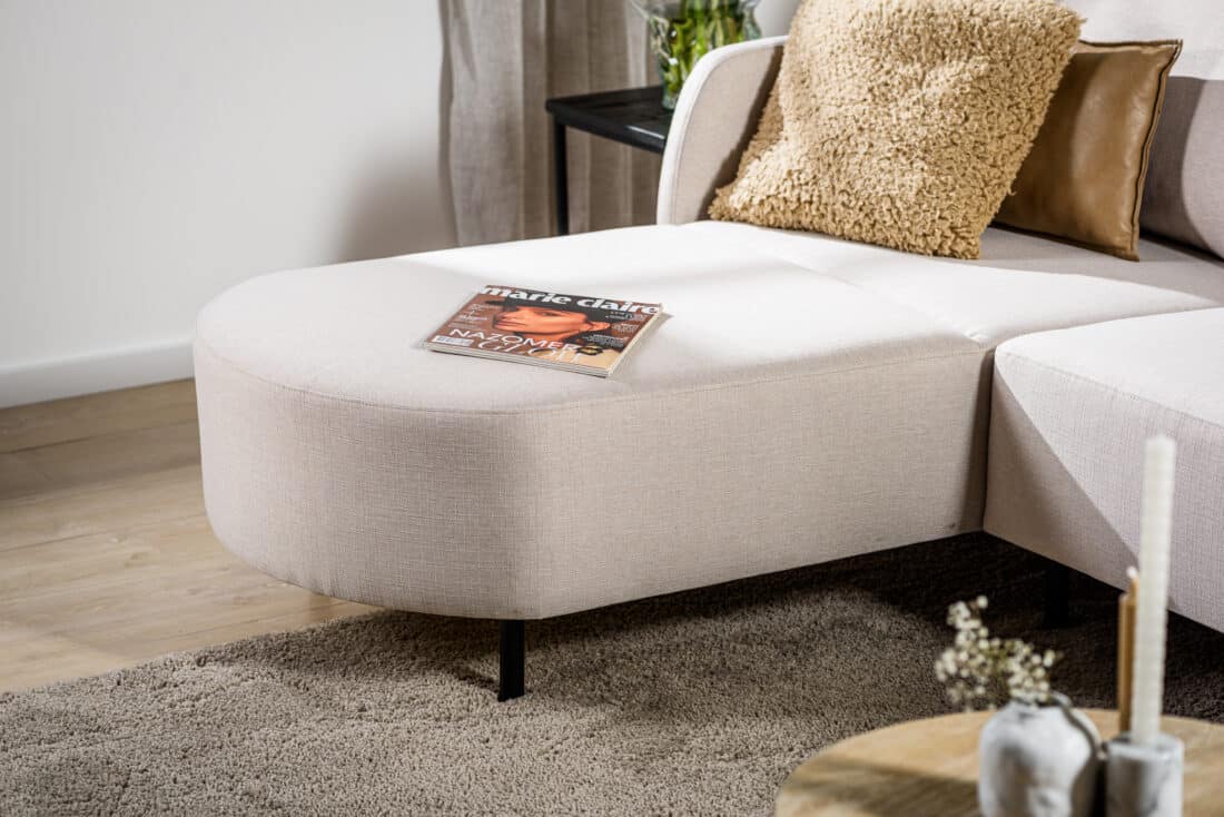 3 Zitsbank Chaise Longue L R Stof Urban U460 Beige 3 Zitsbank Chaise Longue L R Stof Urban U460 Beige