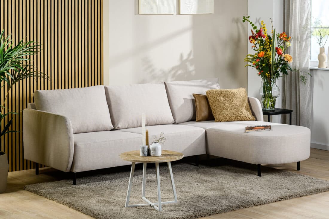 3 Zitsbank Chaise Longue L R Stof Urban U460 Beige 3 Zitsbank Chaise Longue L R Stof Urban U460 Beige