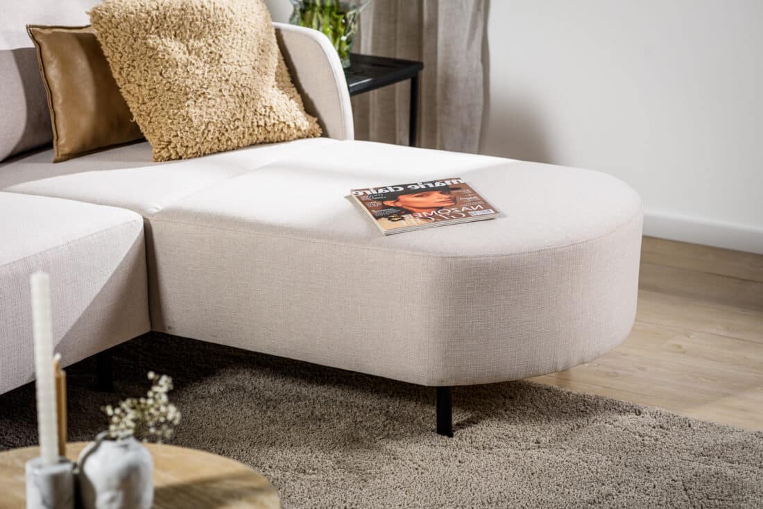 3 Zitsbank Chaise Longue L R Stof Urban U460 Beige 3 Zitsbank Chaise Longue L R Stof Urban U460 Beige