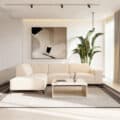 3-zits hoek links, stof Holms 23, H460 beige