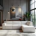 3-zits hoek rechts, stof Cremona 2, C460 beige