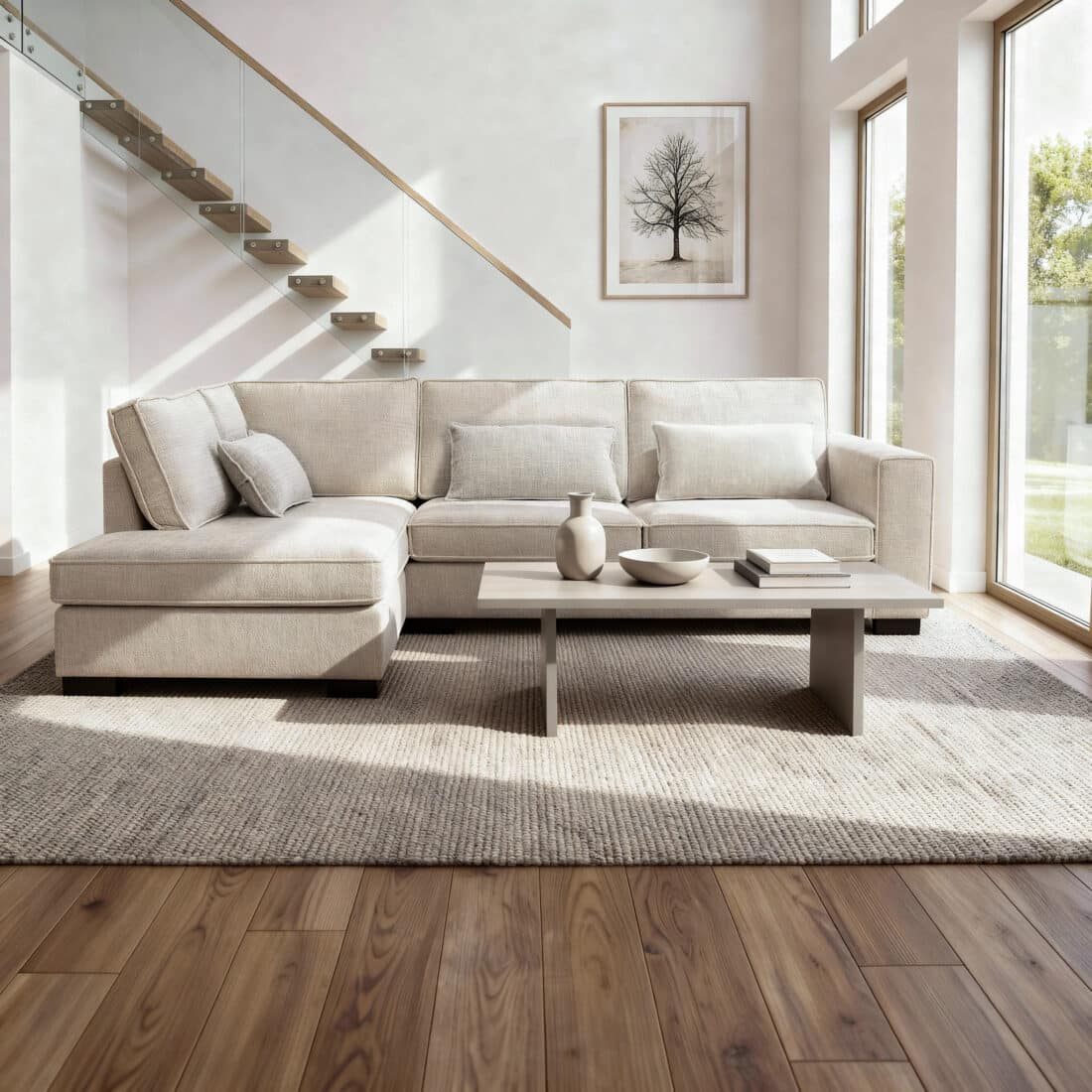 Addison 3 Zits Hoek Links Stof Cremona 2 C460 Beige Addison 3 Zits Hoek Links Stof Cremona 2 C460 Beige