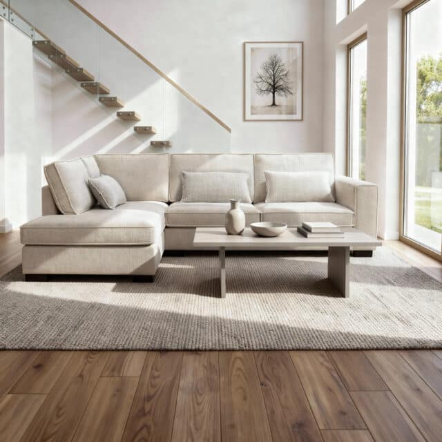 Addison 3 Zits Hoek Links Stof Cremona 2 C460 Beige