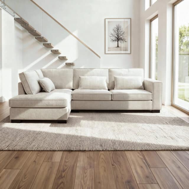 Addison 3 Zits Hoek Links Stof Cremona 2 C460 Beige