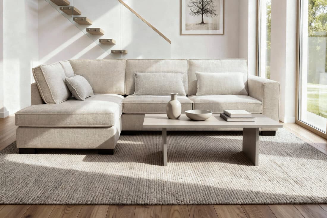 Addison 3 Zits Hoek Links Stof Cremona 2 C460 Beige Addison 3 Zits Hoek Links Stof Cremona 2 C460 Beige