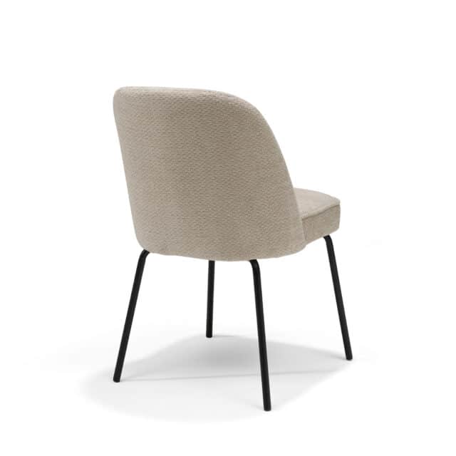 Stoel Luxor Zwart Stof Retro Bliss 03 Naturel Vk Fr