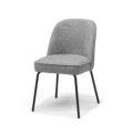 Stoel Luxor zwart stof Retro Bliss #83 grijs UKFR