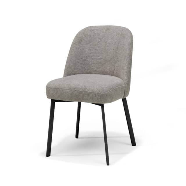Stoel Luxor 2 Ovaal Zwart Stof Mito 109 Woestijn