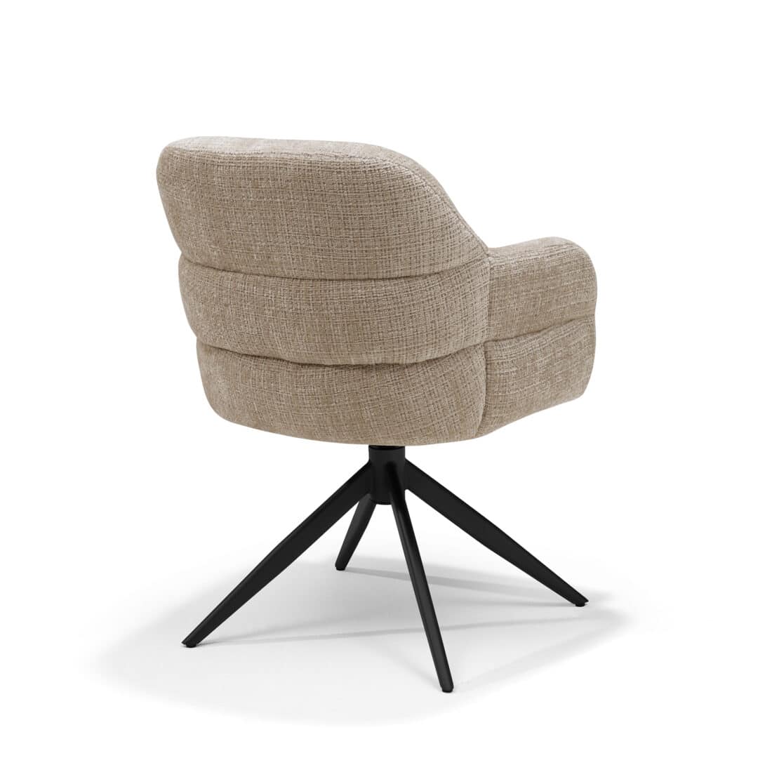 Austin Armstoel Stof Cremona 14 Beige 8211 360 Draaibaar Frame Zwart P03 Austin Armstoel Stof Cremona 14 Beige 8211 360 Draaibaar Frame Zwart P03