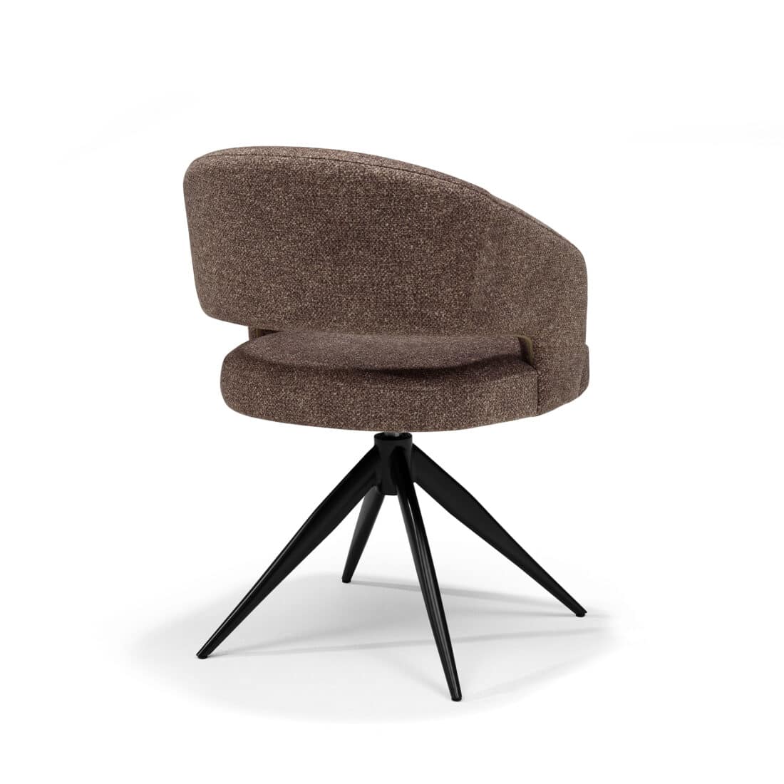 Swing Armstoel Stof Leo Brown 8211 Relaxfunctie 8211 Zwart Frame Swing Armstoel Stof Leo Brown 8211 Relaxfunctie 8211 Zwart Frame