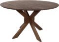 Eetkamertafel Ø150, acaciahout bruin