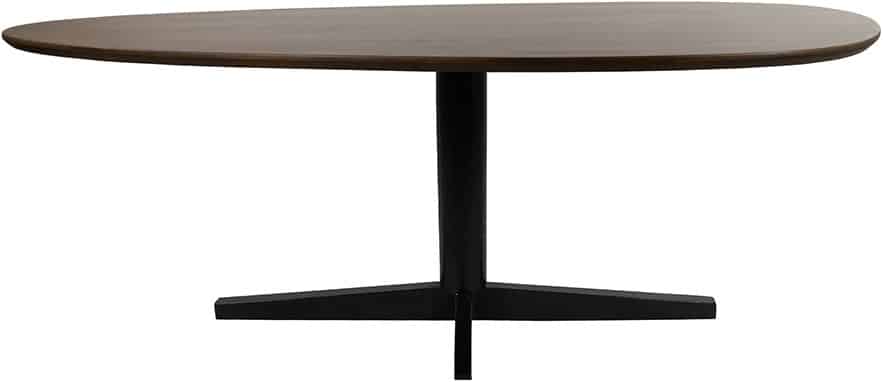 Eetkamertafel 190 Organisch Poot Zwart Mango Bruin Walnoot Eetkamertafel 190 Organisch Poot Zwart Mango Bruin Walnoot